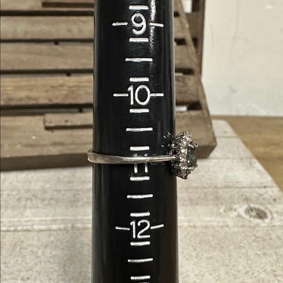 Bomb Party great shape size 11 mystic topaz green blue oval crystal 925 ring - Picture 3 of 4